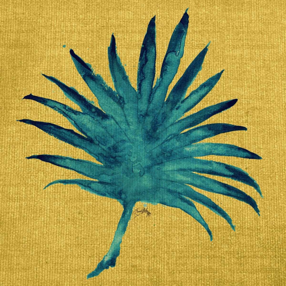 Leaf on Yellow Burlap art print by Elizabeth Medley for $57.95 CAD