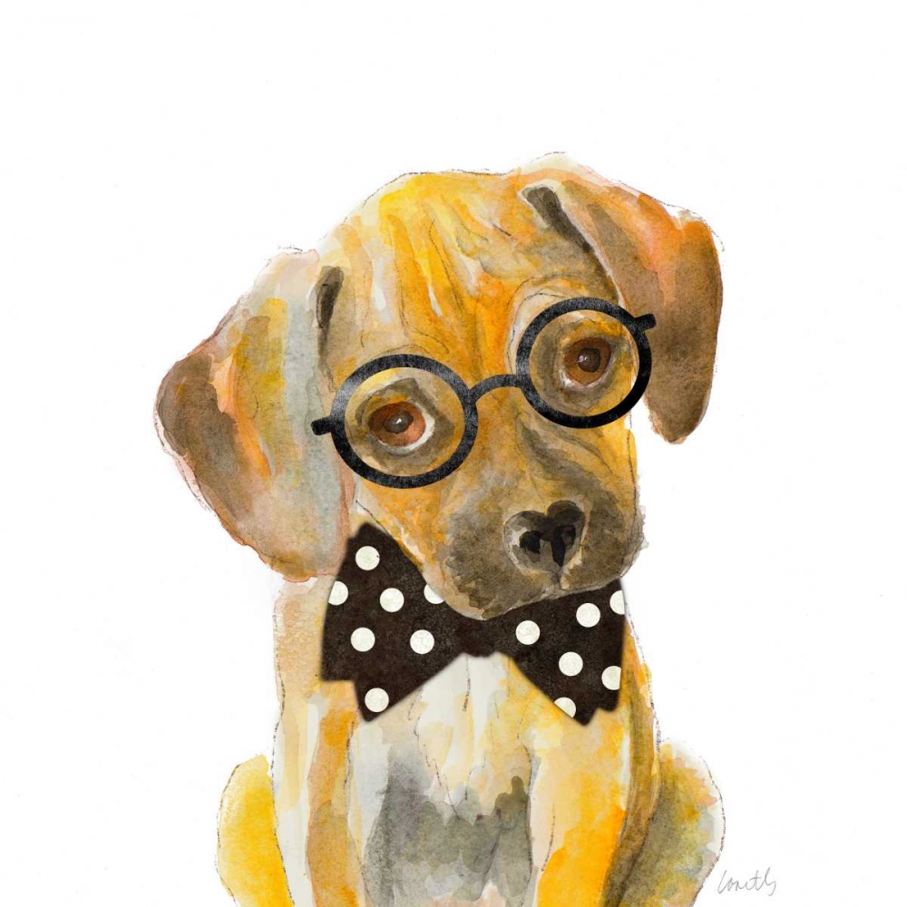 Hipster Retriever Puppy art print by Lanie Loreth for $57.95 CAD