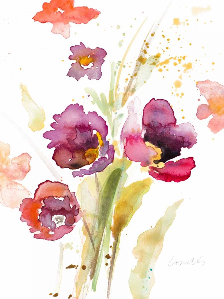 Watercolor Modern Poppies art print by Lanie Loreth for $57.95 CAD