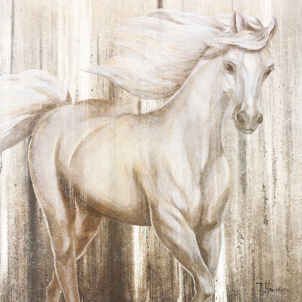 Horse on Grass Abstract art print by Tiffany Hakimipour for $57.95 CAD