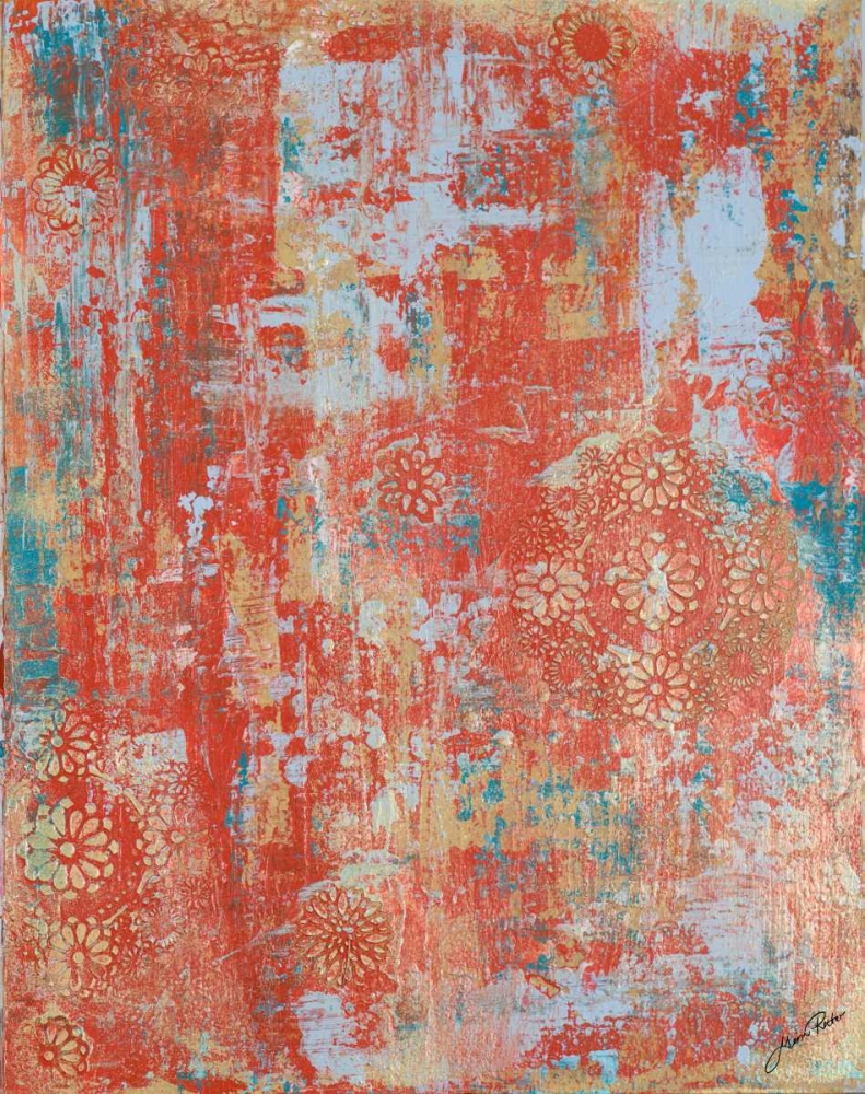 Orange Abstract II art print by Gina Ritter for $57.95 CAD