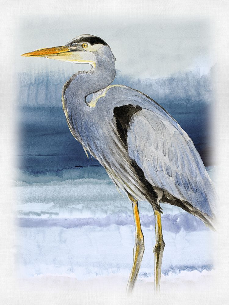 Blue on Blue Heron I art print by Lanie Loreth for $57.95 CAD