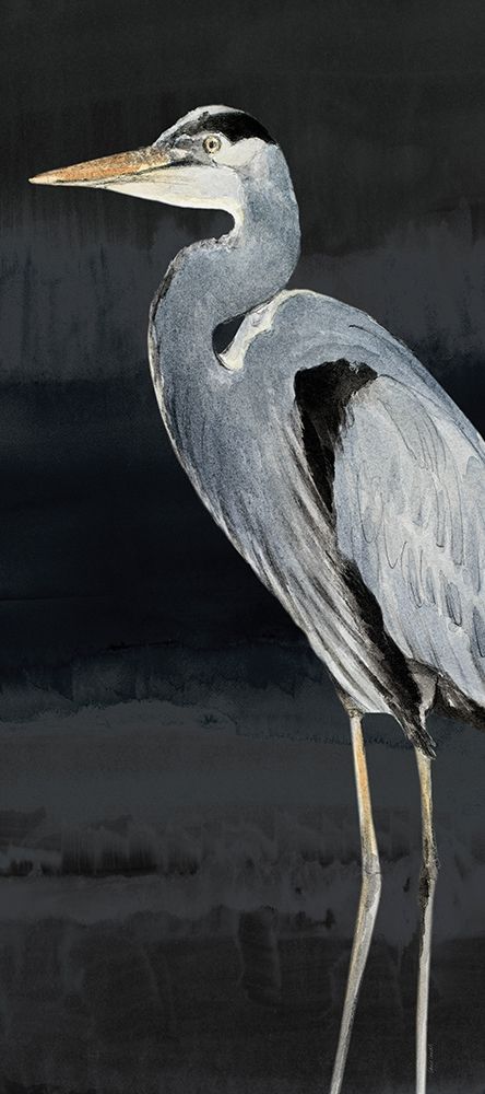 Heron on Black I art print by Lanie Loreth for $57.95 CAD