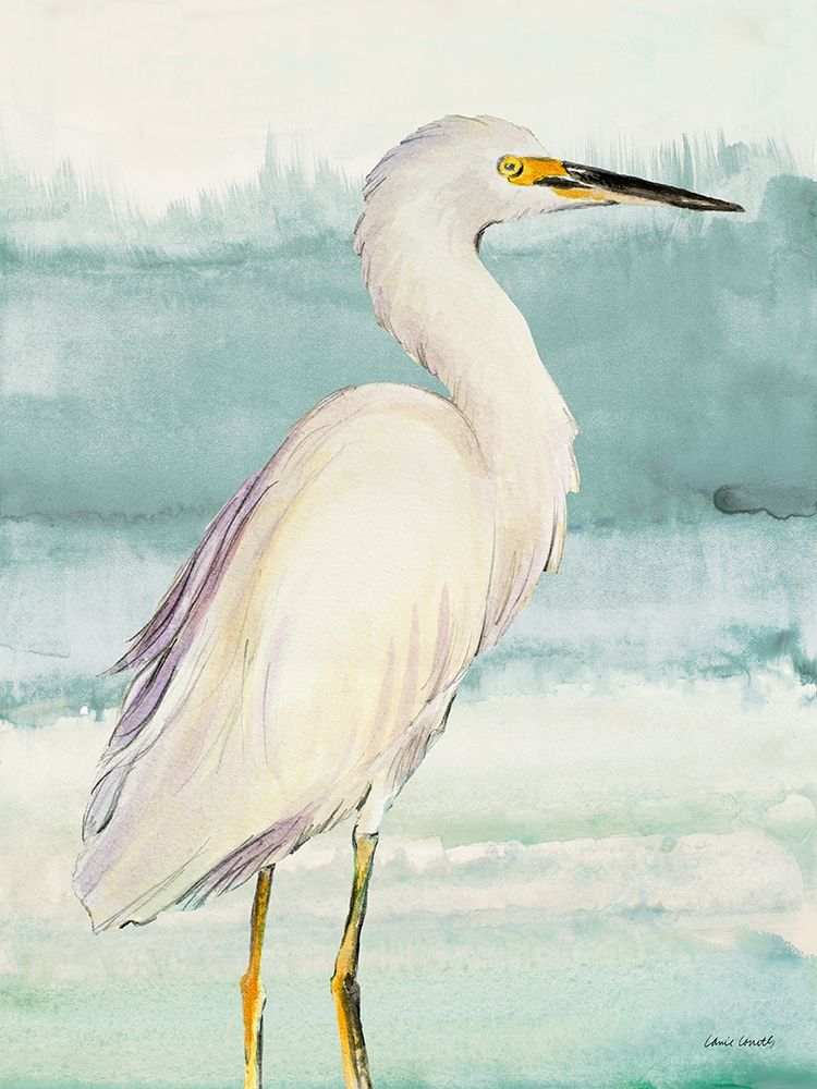 Heron on Seaglass II art print by Lanie Loreth for $57.95 CAD
