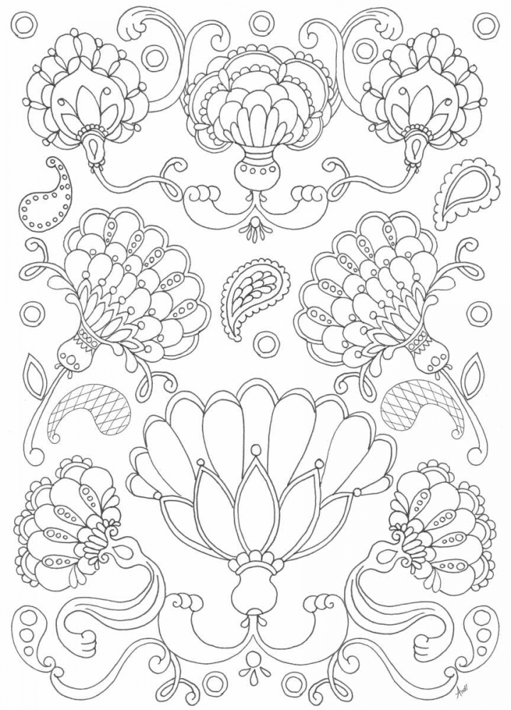 Floral Chain II art print by Andi Metz for $57.95 CAD