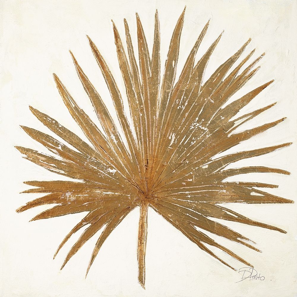 Golden Leaf Palm I art print by Patricia Pinto for $57.95 CAD
