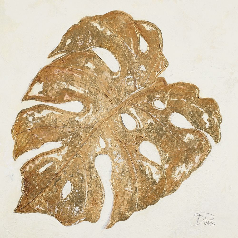 Golden Leaf Palm II art print by Patricia Pinto for $57.95 CAD