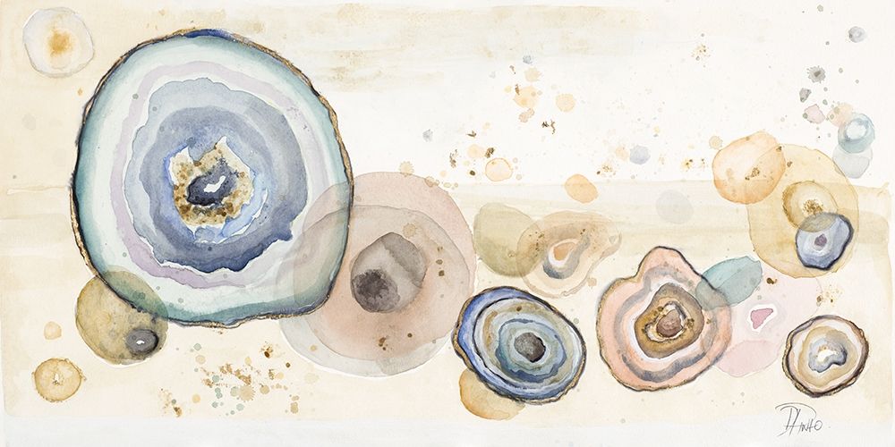 Agates Flying Watercolor art print by Patricia Pinto for $57.95 CAD