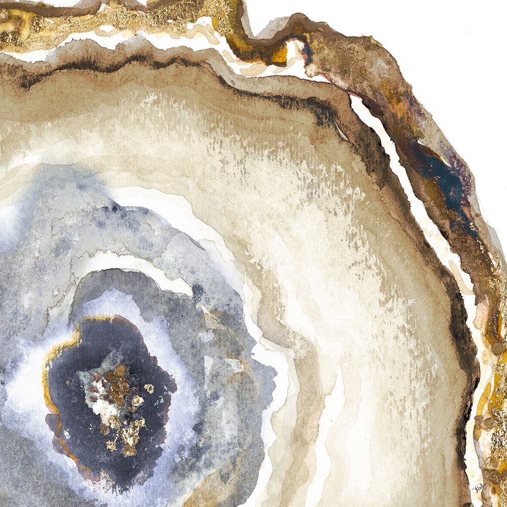 Light Blue Agate Watercolor art print by Patricia Pinto for $57.95 CAD