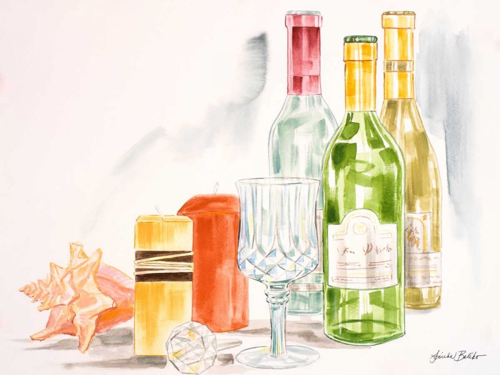 Coastal Happy Hour I art print by Linda Baliko for $57.95 CAD