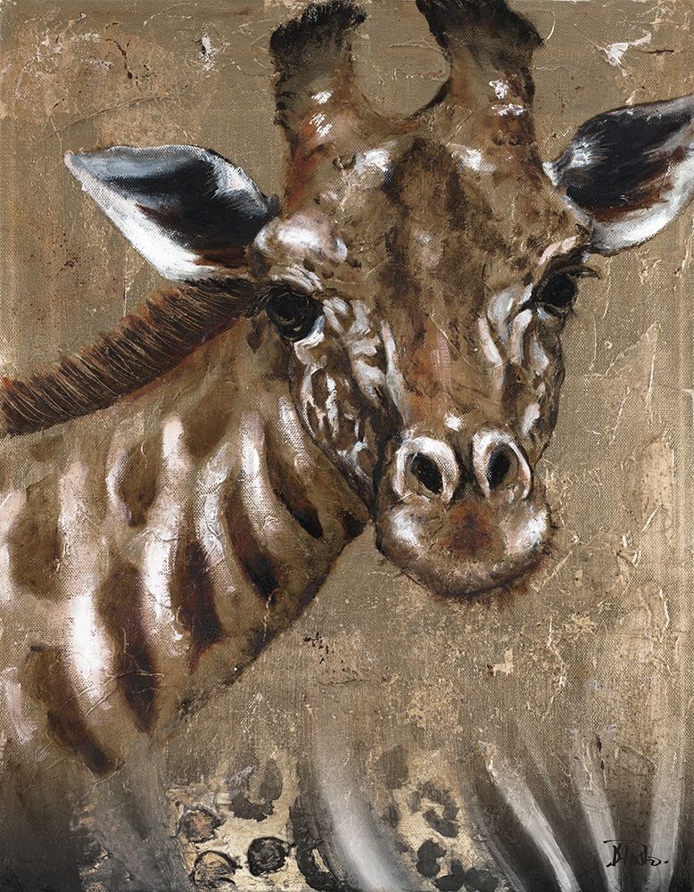 Giraffe on Print art print by Patricia Pinto for $57.95 CAD