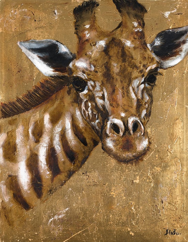 Gold Giraffe art print by Patricia Pinto for $57.95 CAD