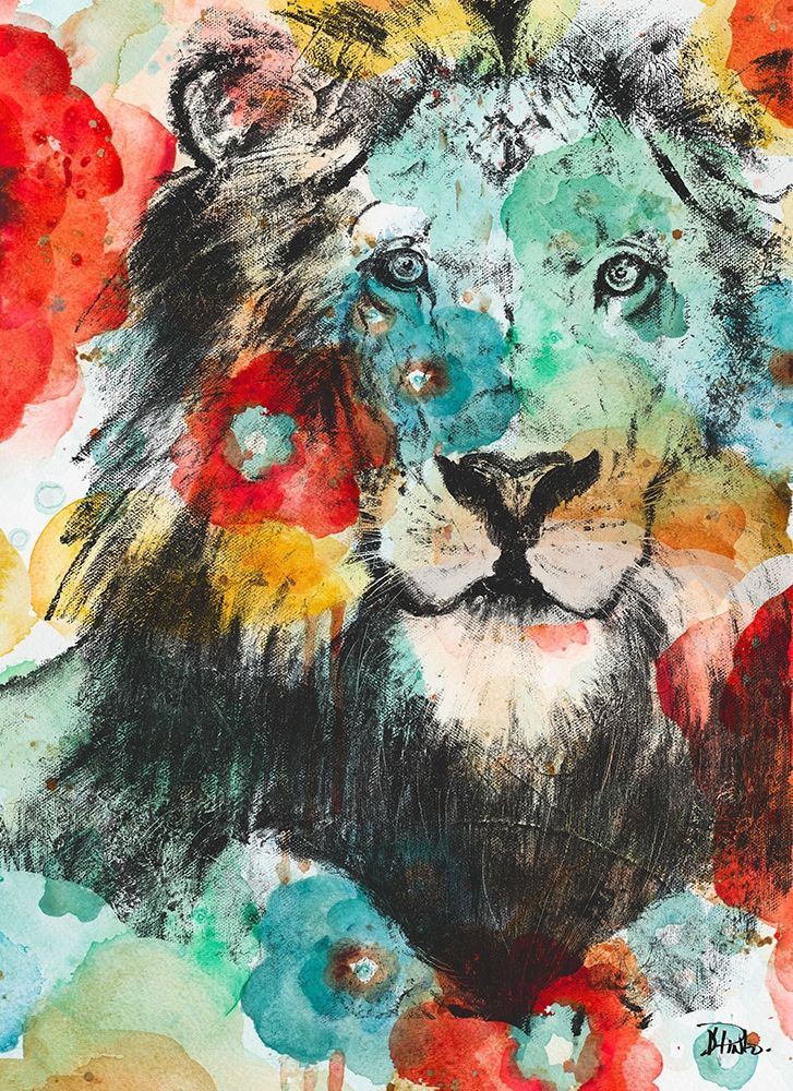 Vibrant Lion art print by Patricia Pinto for $57.95 CAD