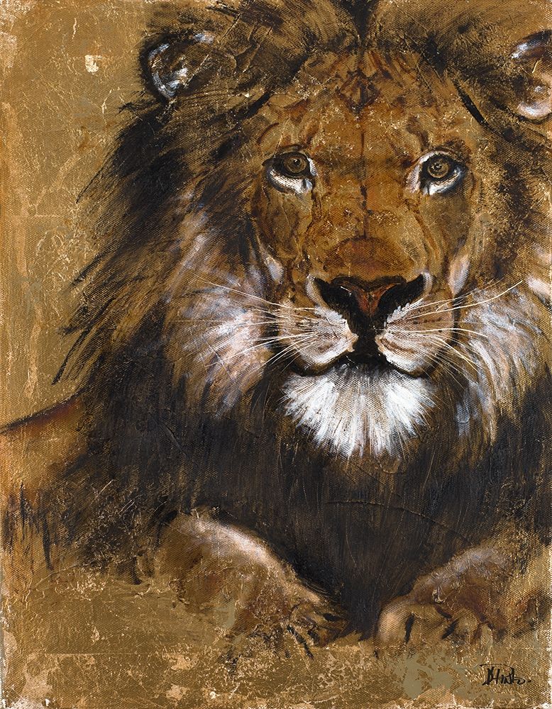 Gold Lion art print by Patricia Pinto for $57.95 CAD