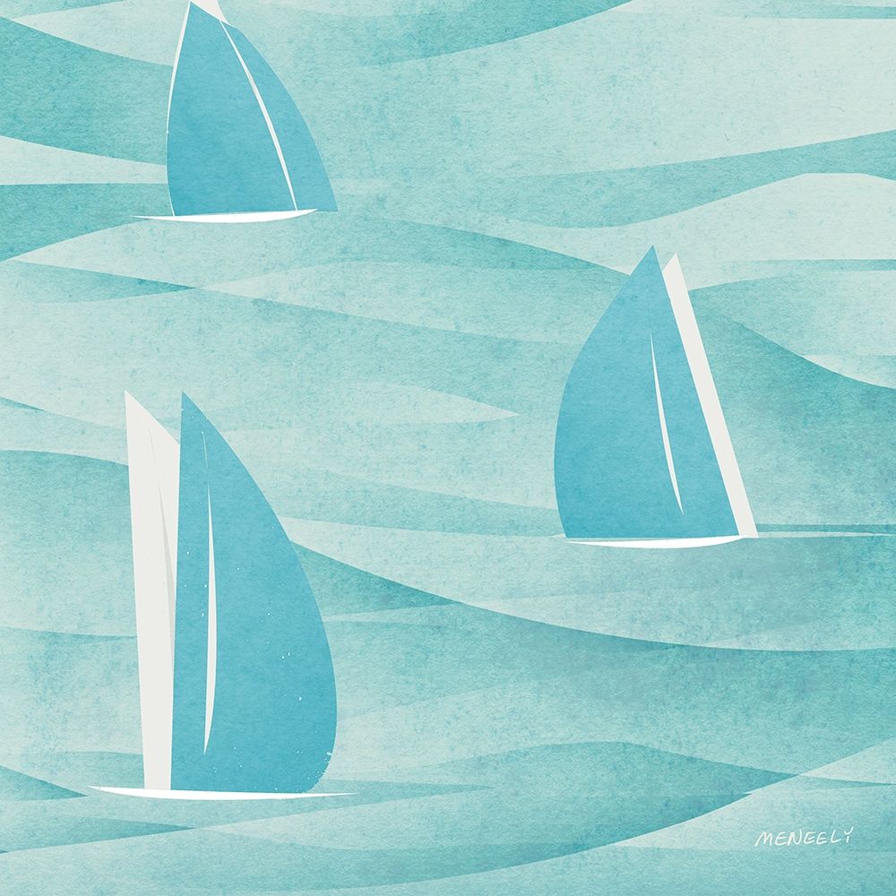 Sails Buoy Square I art print by Dan Meneely for $57.95 CAD