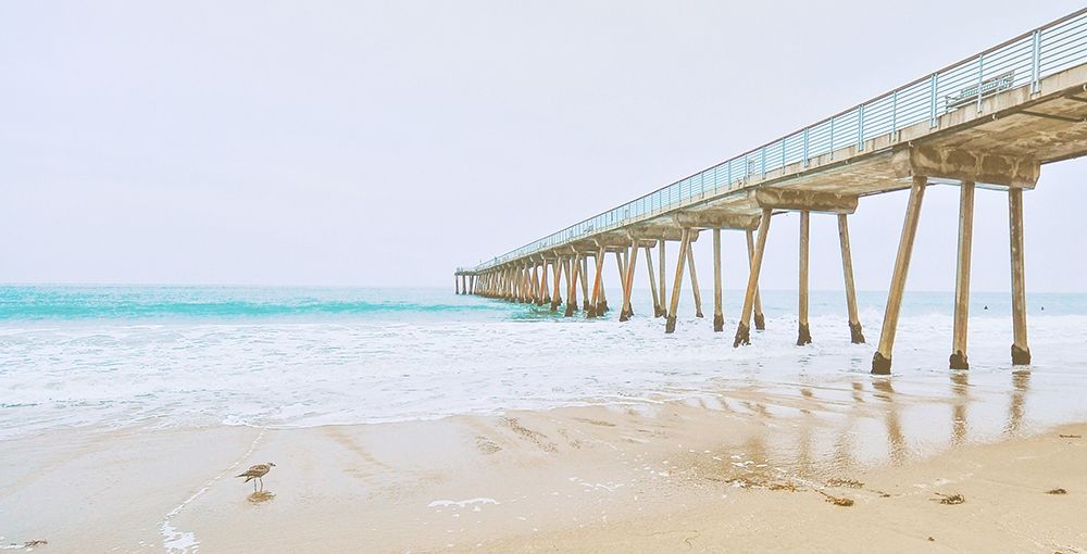 Beach Pier View art print by Bill Carson Photography for $57.95 CAD