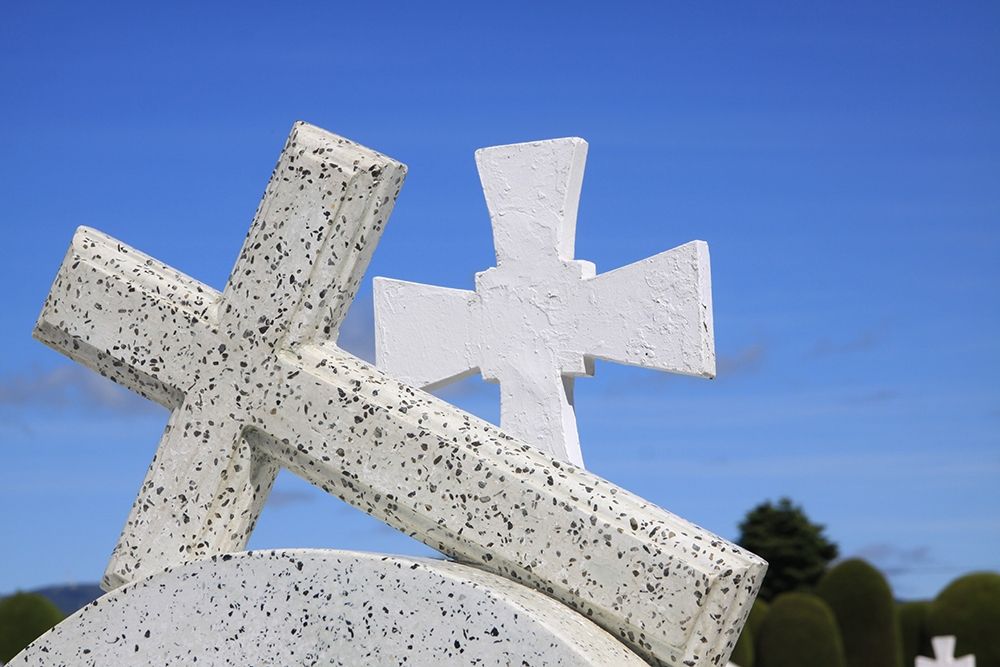 Crosses By The Sea art print by Anna Coppel for $57.95 CAD