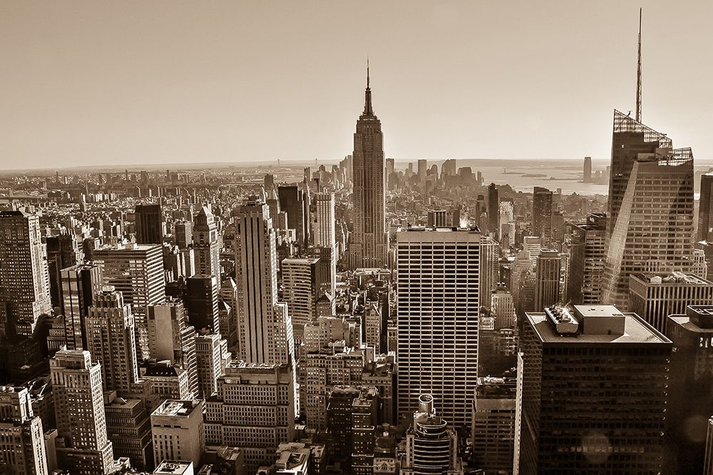 New York Sepia View art print by Bill Carson Photography for $57.95 CAD