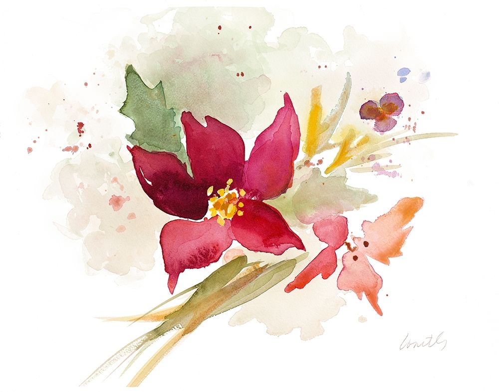 Poinsettia Spray art print by Lanie Loreth for $57.95 CAD
