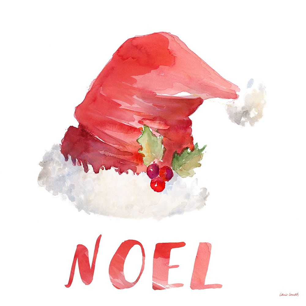 Holiday Hat Sentiment II art print by Lanie Loreth for $57.95 CAD