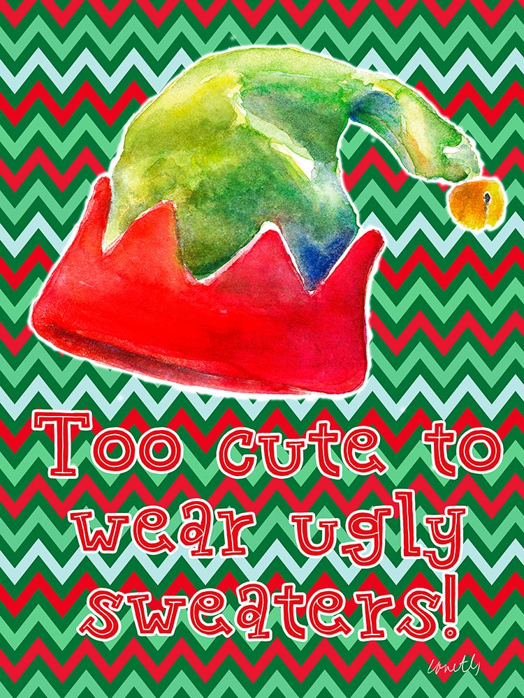 Too Cute to Wear Ugly Sweaters art print by Lanie Loreth for $57.95 CAD
