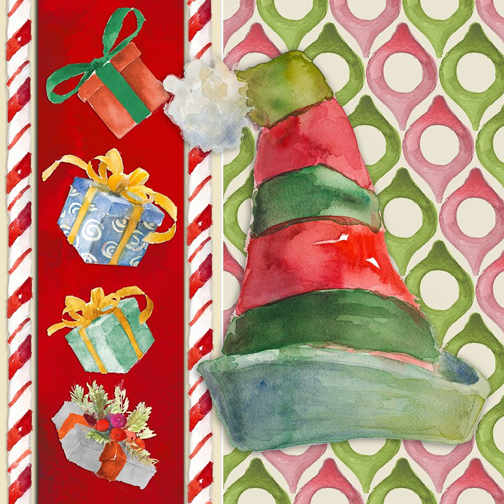 Christmas Bell Elf Hat II art print by Lanie Loreth for $57.95 CAD