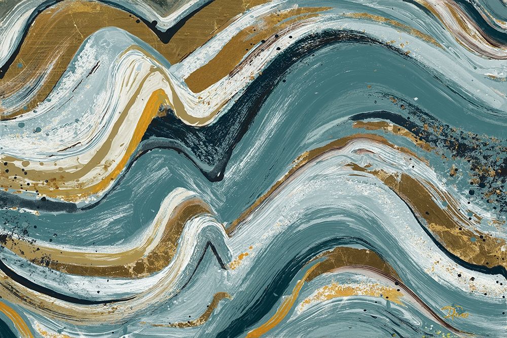 Waves of Teal art print by Patricia Pinto for $57.95 CAD