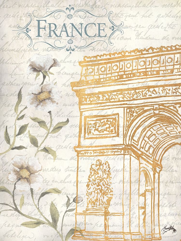 Golden Paris II art print by Elizabeth Medley for $57.95 CAD