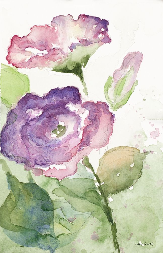 Watercolor Lavender Floral I art print by Lanie Loreth for $57.95 CAD