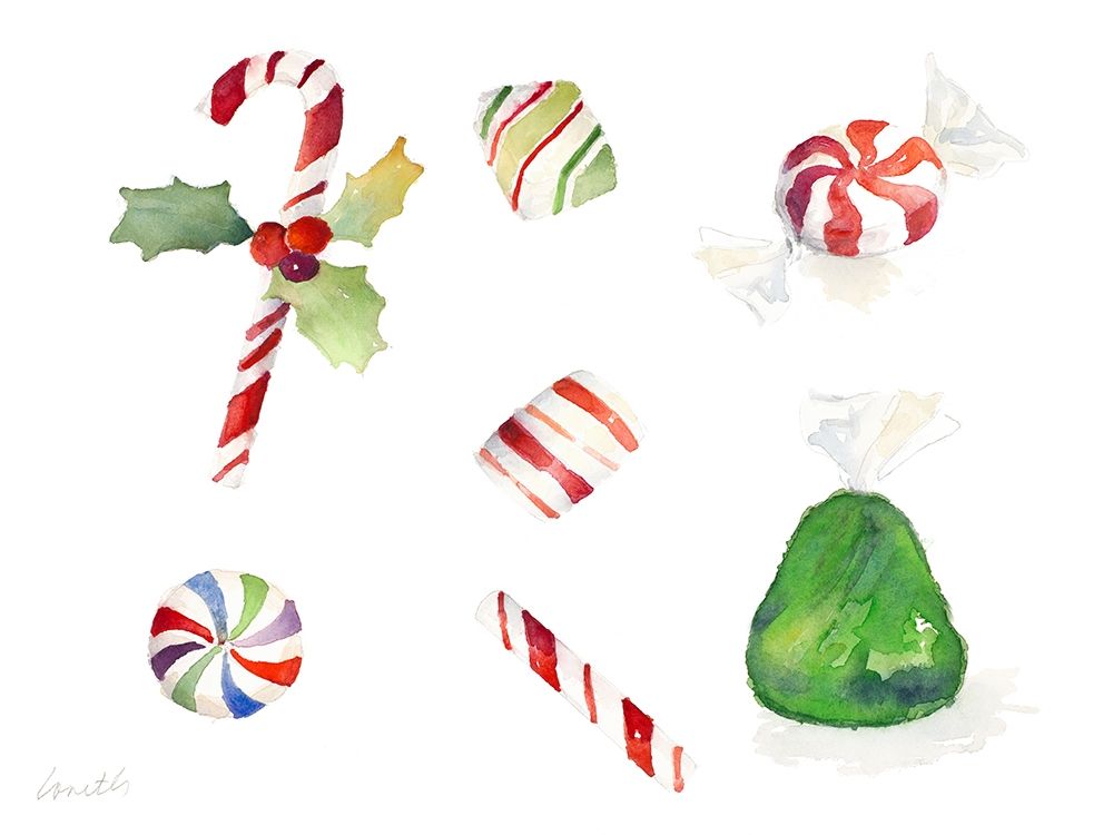 Christmas Candies art print by Lanie Loreth for $57.95 CAD