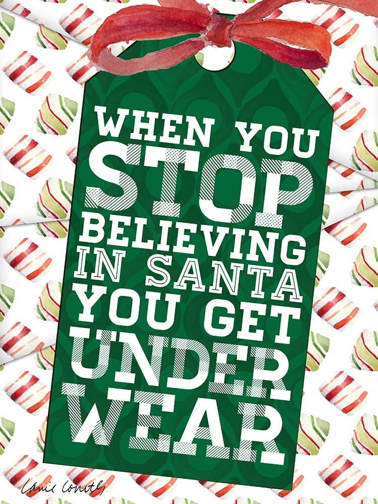 Funny Christmas Present Tags II art print by Lanie Loreth for $57.95 CAD