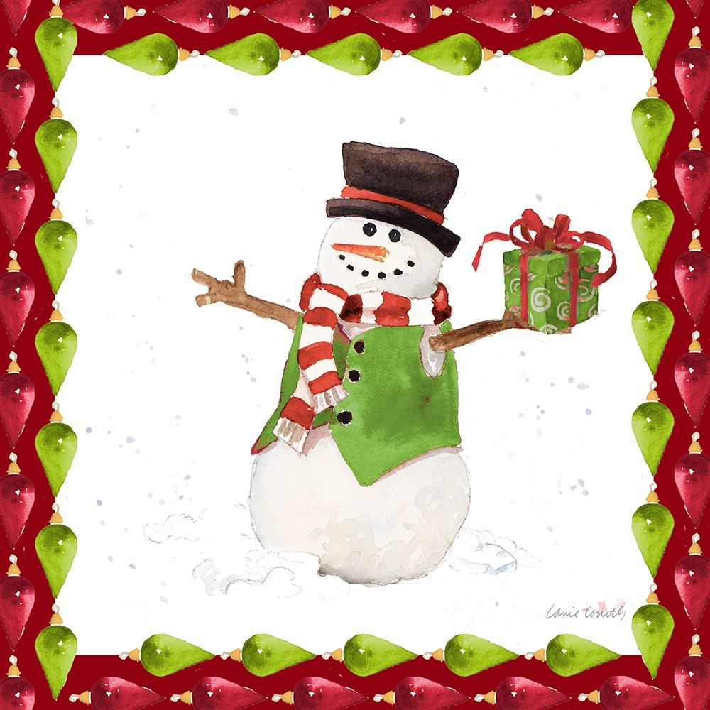 Christmas Snowman II art print by Lanie Loreth for $57.95 CAD