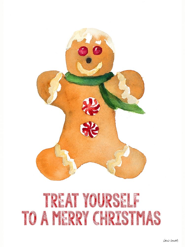 Holiday Gingerbread Man II art print by Lanie Loreth for $57.95 CAD