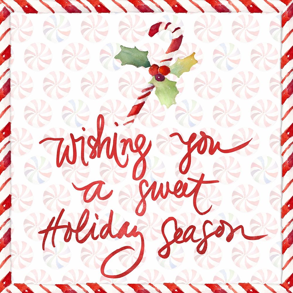 Peppermint Wishes I art print by Lanie Loreth for $57.95 CAD