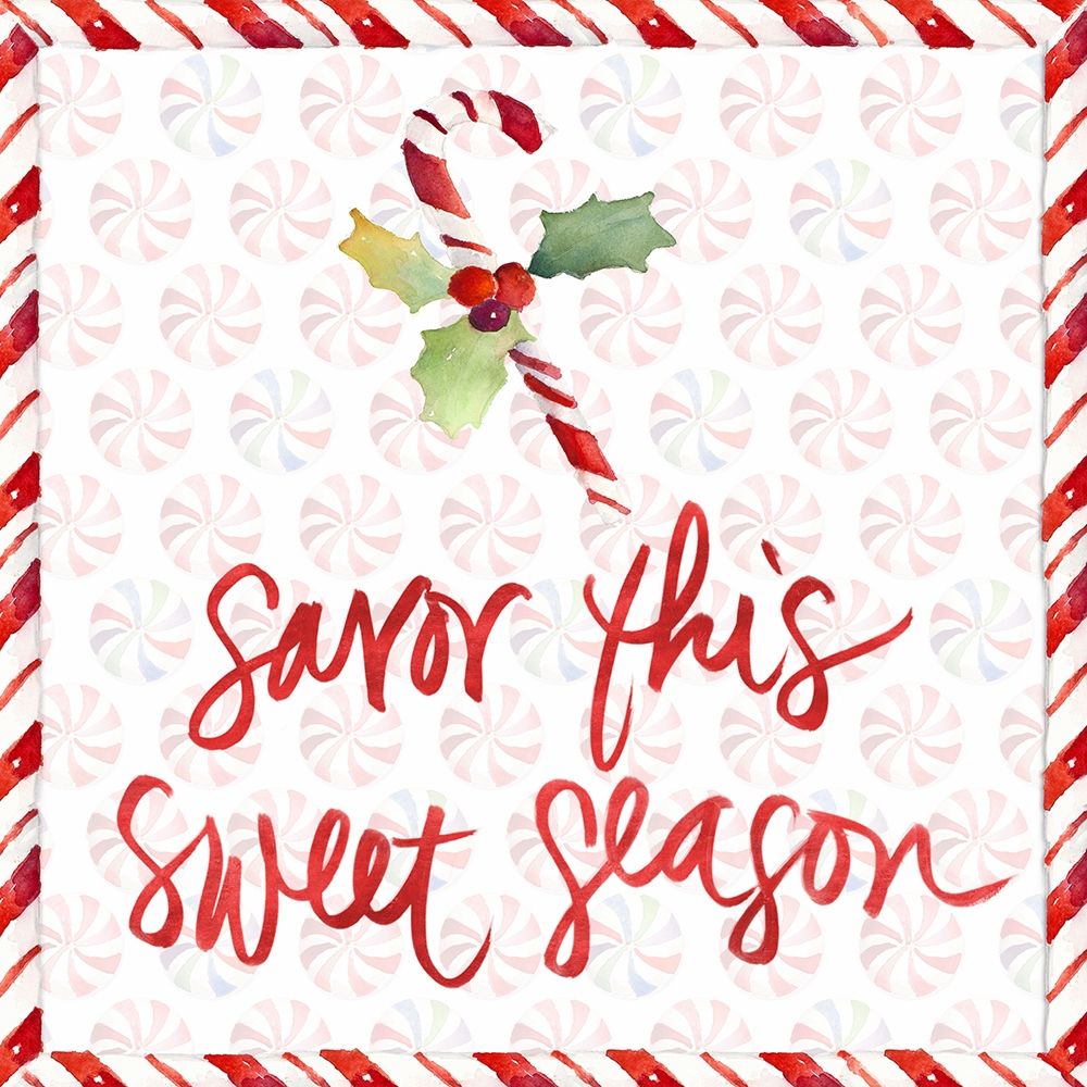 Peppermint Wishes II art print by Lanie Loreth for $57.95 CAD