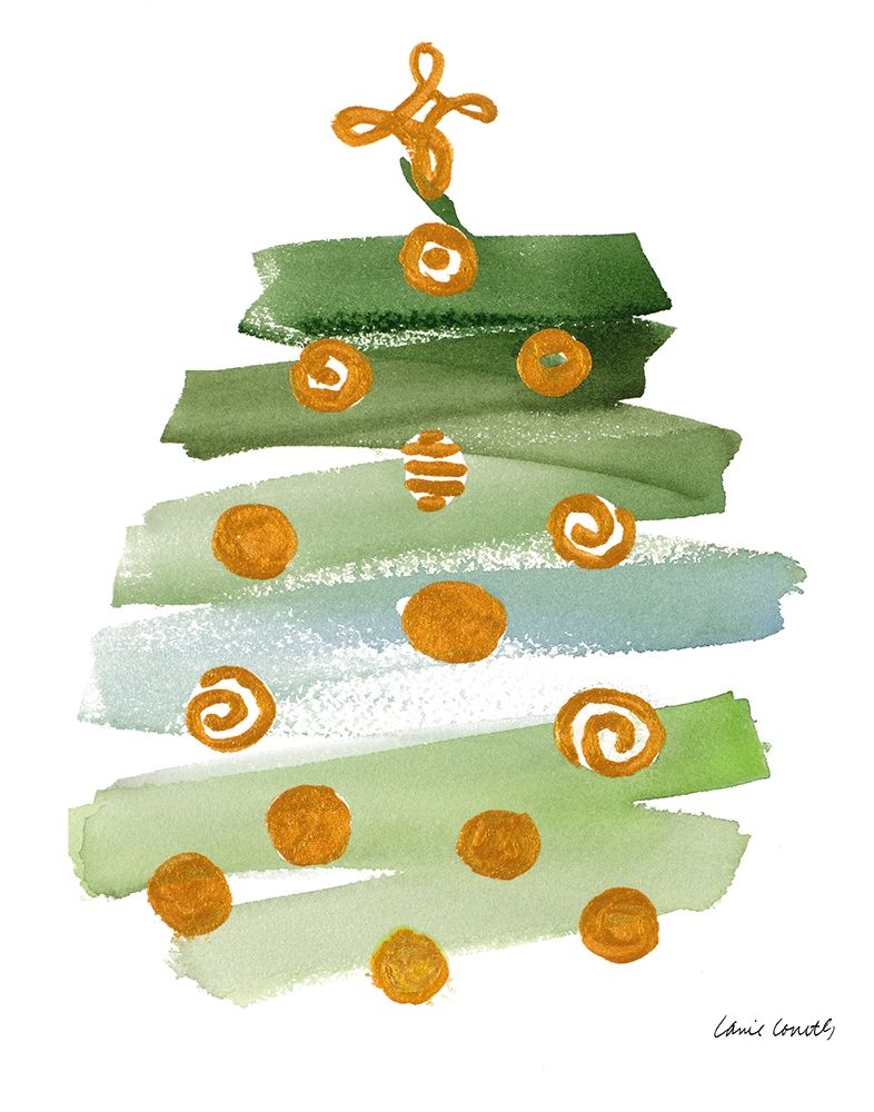 Abstract Christmas Tree I art print by Lanie Loreth for $57.95 CAD