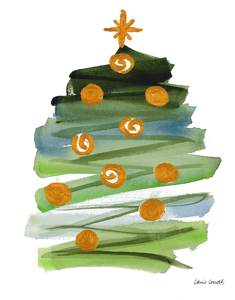 Abstract Christmas Tree II art print by Lanie Loreth for $57.95 CAD