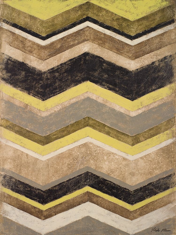 Olive Zig Zag art print by Michael Marcon for $57.95 CAD