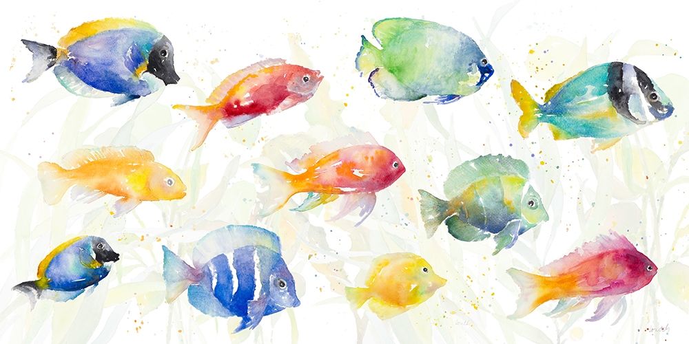 School of Tropical Fish art print by Lanie Loreth for $57.95 CAD