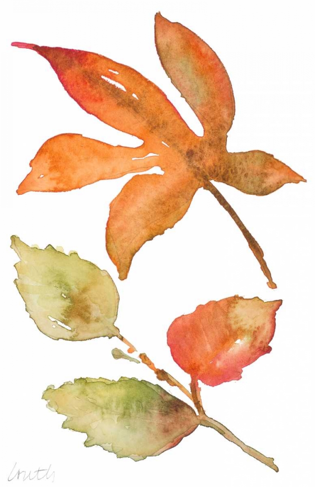 Rustic Autumn Leaves I art print by Lanie Loreth for $57.95 CAD