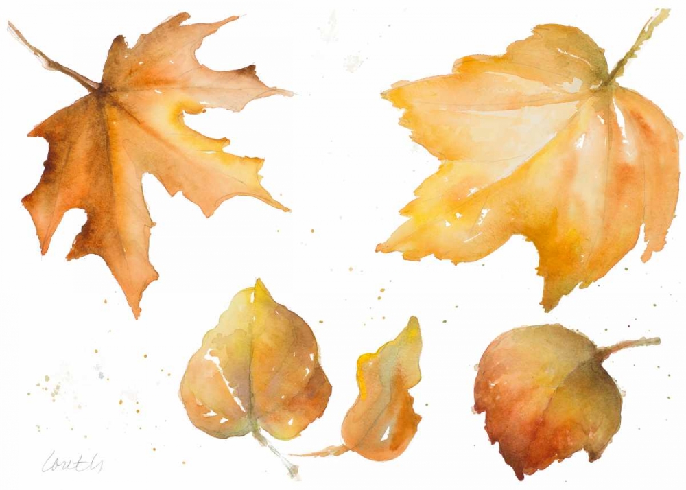 Tawny Autumn Leaves art print by Lanie Loreth for $57.95 CAD