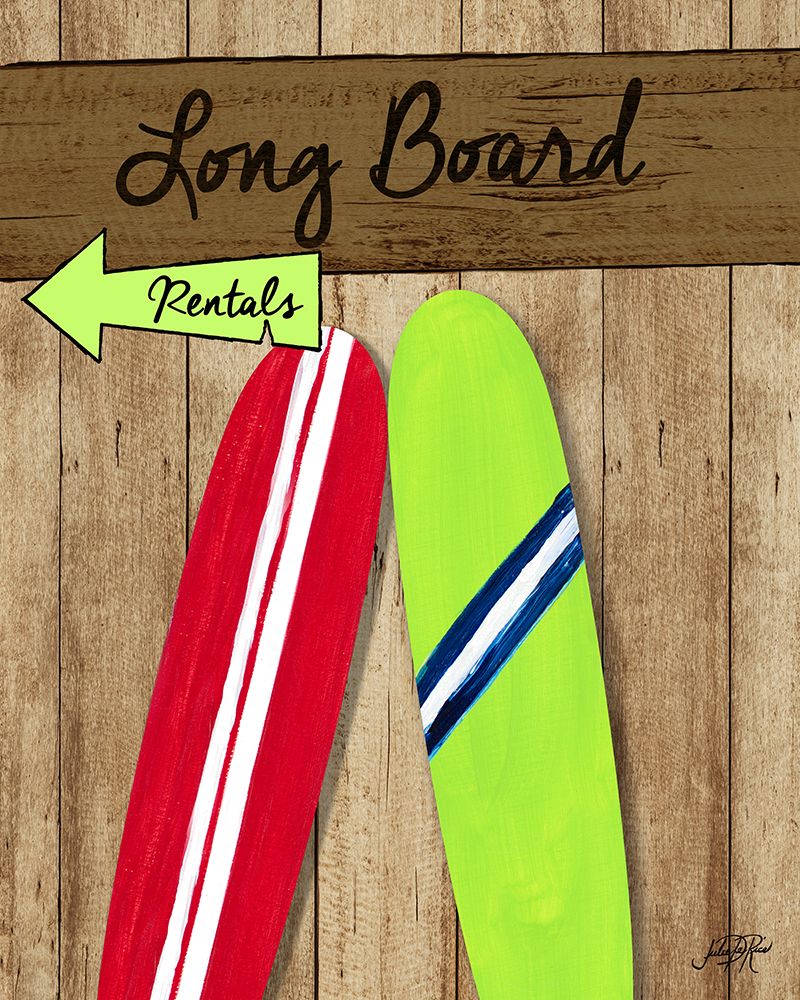 Long Board Rentals art print by Julie DeRice for $57.95 CAD