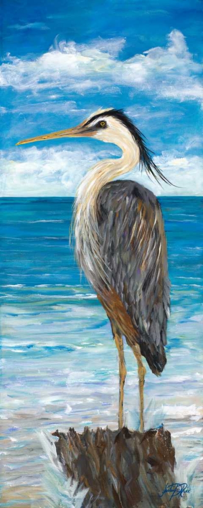 Heron In The View I art print by Julie DeRice for $57.95 CAD