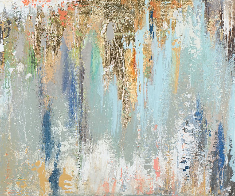 Blue Gold Illusion II art print by Patricia Pinto for $57.95 CAD