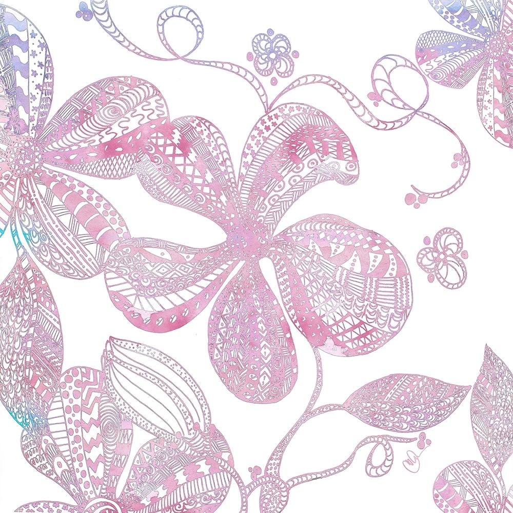 Floral Embossed I art print by Nola James for $57.95 CAD