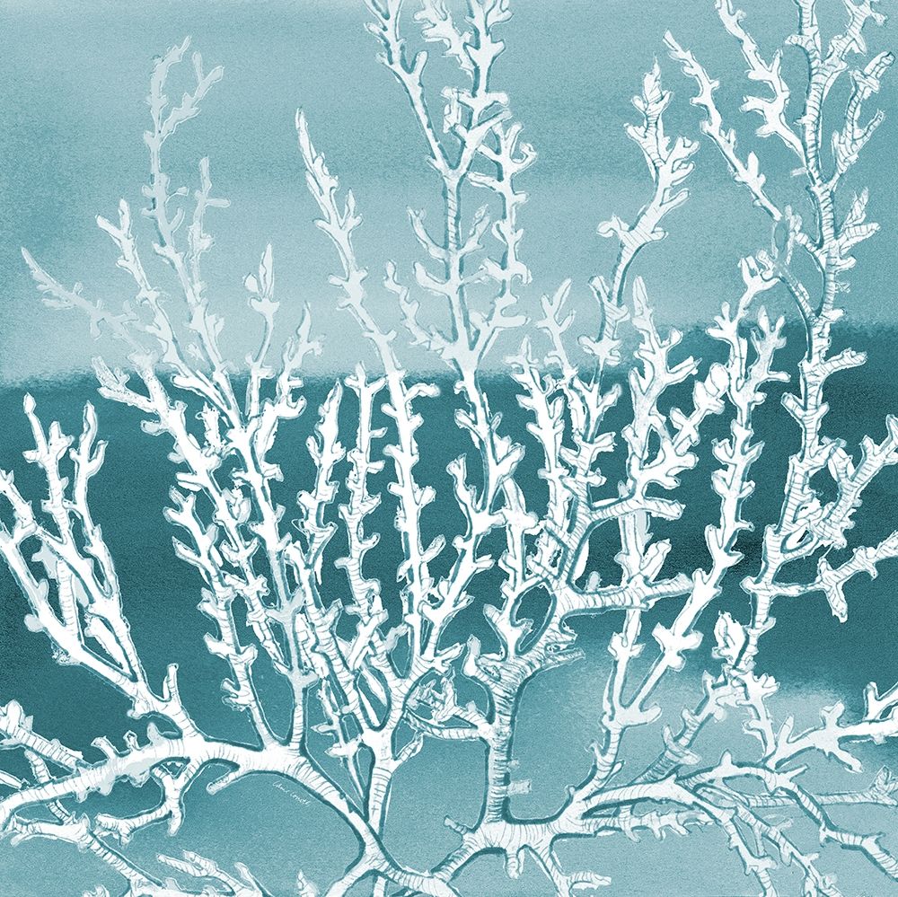 Deep Coral Square I art print by Lanie Loreth for $57.95 CAD
