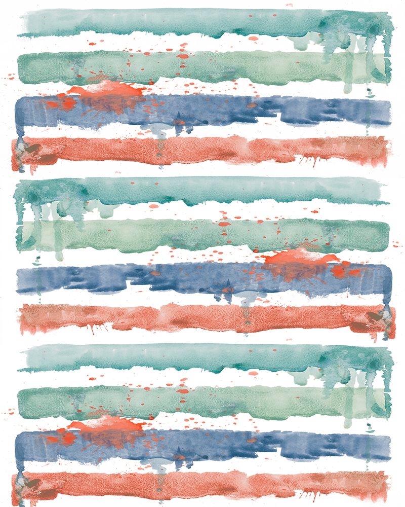 Fashion Watercolor Stripes art print by Patricia Pinto for $57.95 CAD