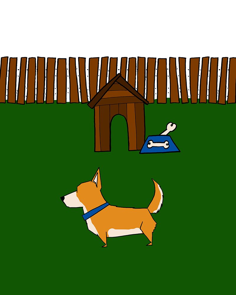 Another Doggy Dog Day I art print by Hugo Edwins for $57.95 CAD