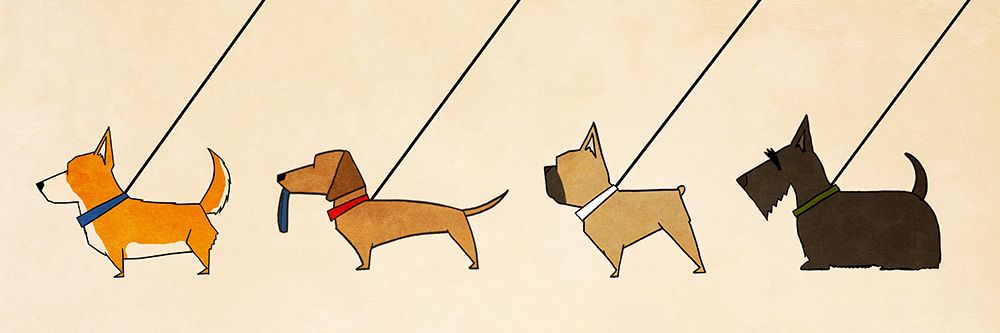 A Dog Break art print by Hugo Edwins for $57.95 CAD