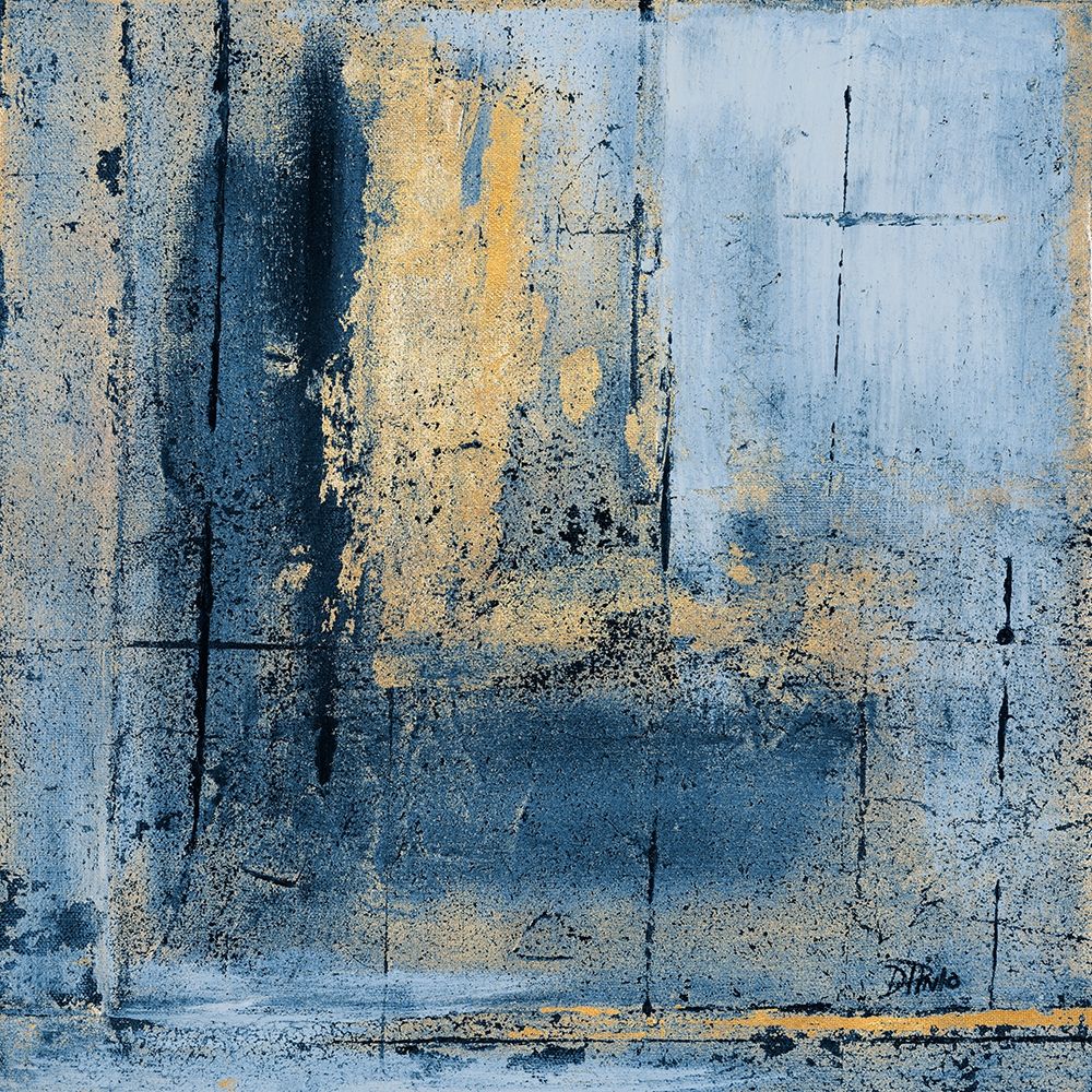 Golden Blues I art print by Patricia Pinto for $57.95 CAD